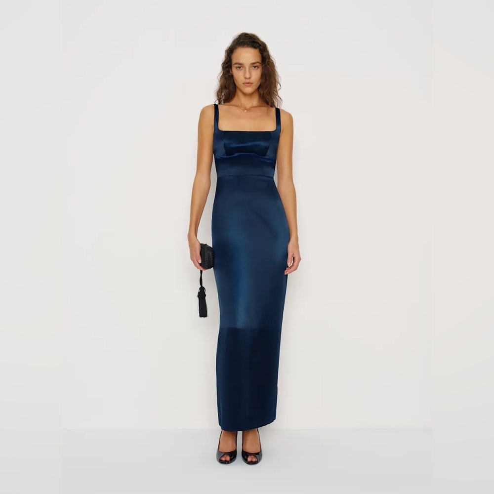 Reformation Ambre Silk Dress Wedding Guest Dress